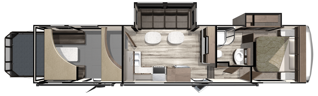 2019 Highlander Fifth Wheels Floorplans