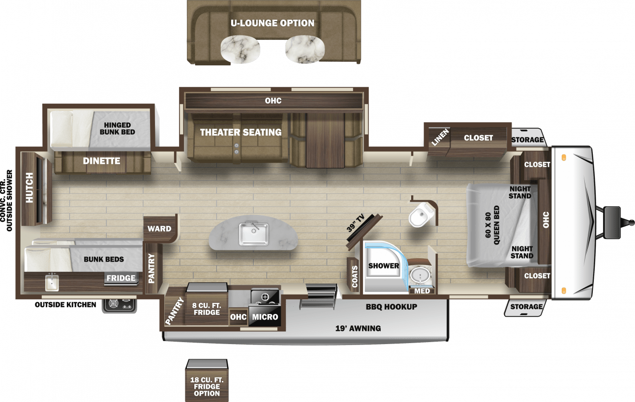 2020 Open Range Travel Trailer Floorplans