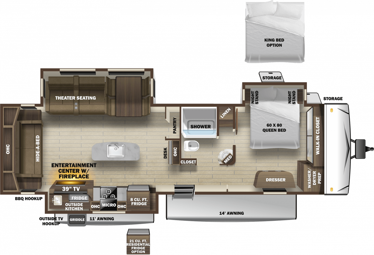 2020 travel trailer with cheap washer and dryer