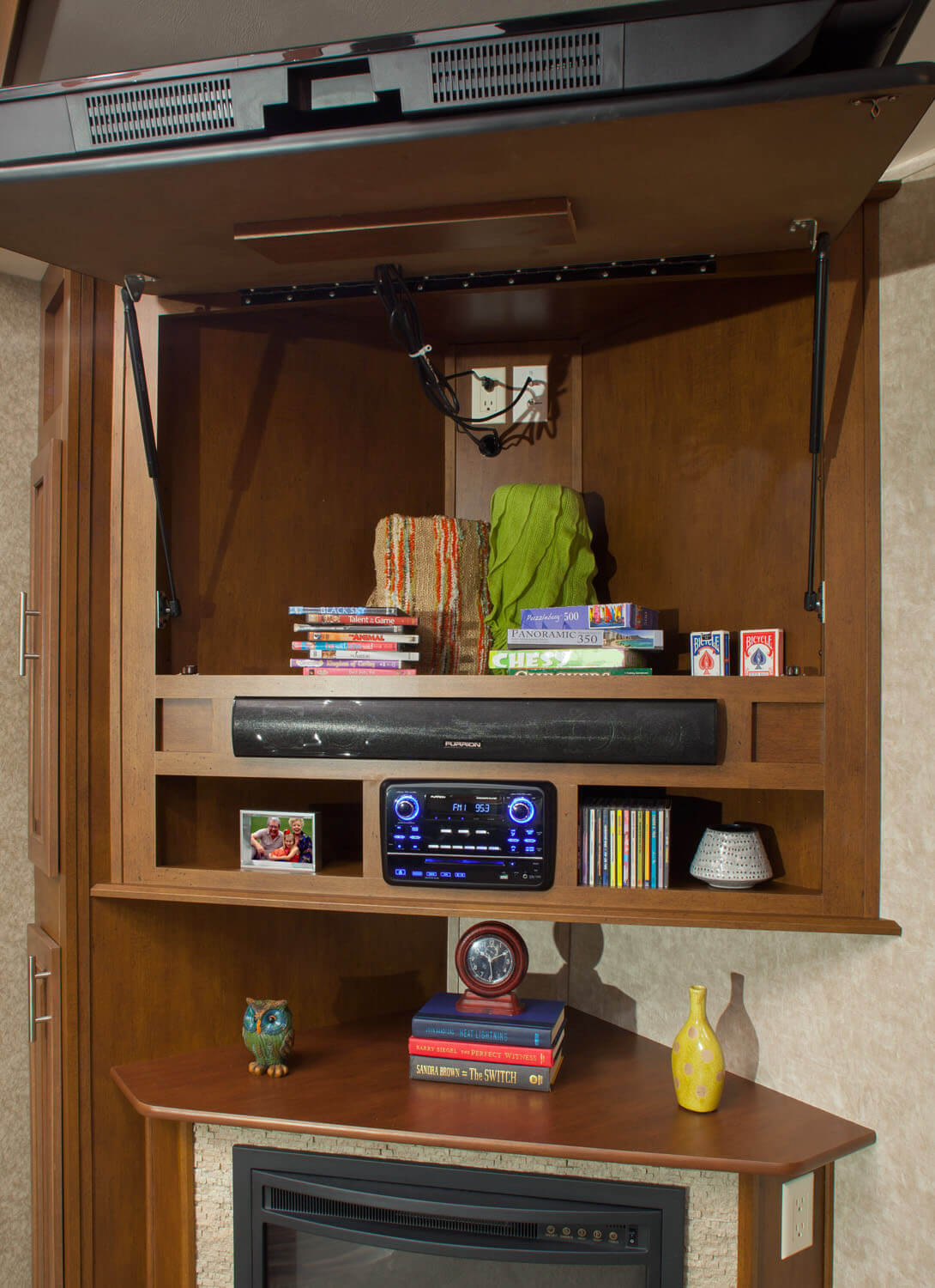 Corner TV Storage