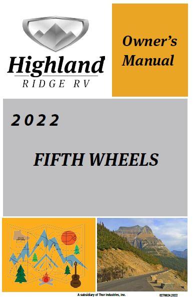 2022 Fifth Wheel Owner's Manual