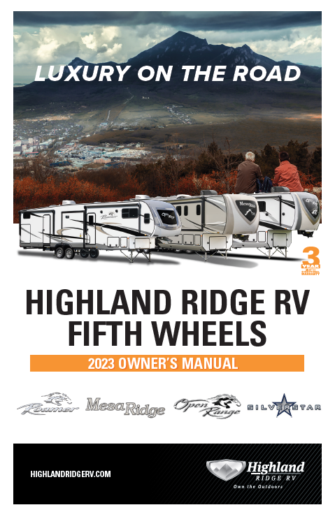 2023 Fifth Wheels Owner's Manual